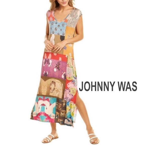 Johnny Was Dresses & Skirts - NEW Johnny Was Tokyo High Slit Knit Dress XS